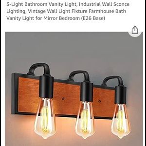 3-Light Bathroom Vanity Light Vintage Farmhouse